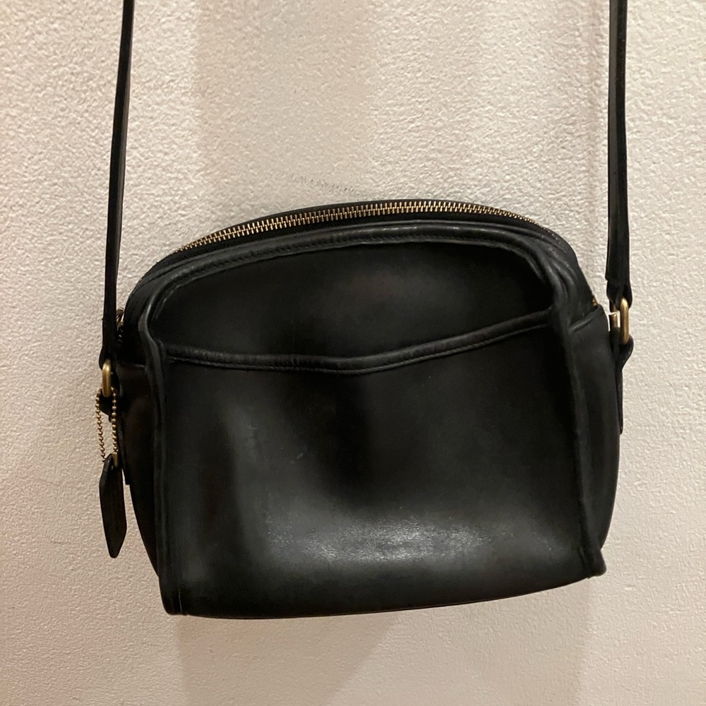 Coach Black Leather Crossbody Bag